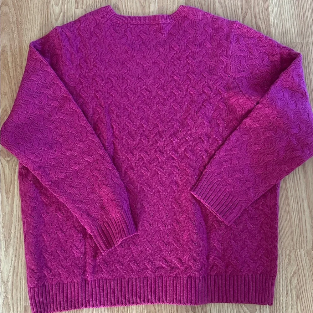 Pink Cable Knit Sweater National PXL - Picture 3 of 8